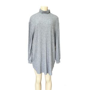 Topshop Turtleneck Sweater Shirt Dress